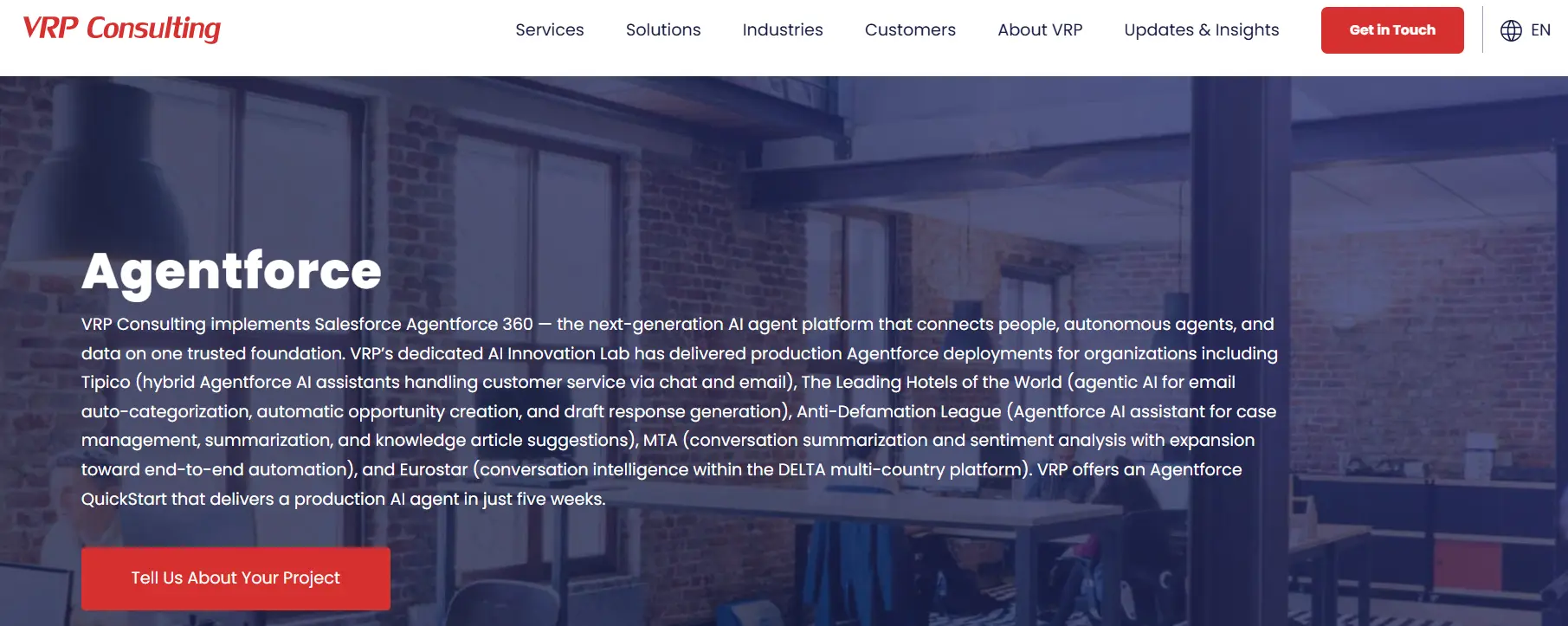 Agentforce implementation company for Salesforce Agentforce deployment